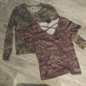 2 Camo shirts